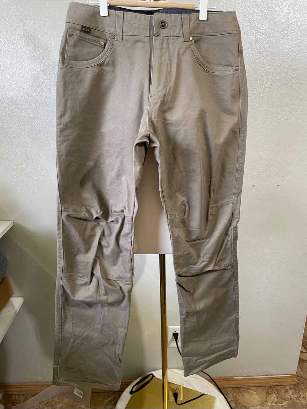 Kuhl Rydr Pants 32x32 Brown Euro Twill Hiking Workwear Utility Rugged Everyday